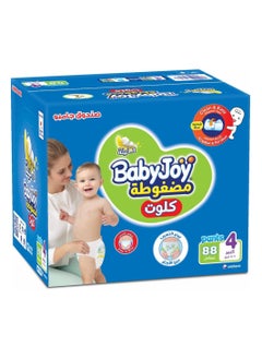 Buy BabyJoy Culotte Pants Diaper, Size 4, Large, 9-14 Kg, Jumbo Box, 88 Diapers in UAE