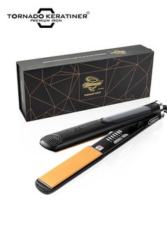 Buy Hair Straightener and Curler 2 in 1 Ceramic Flat Iron with 6 Heat Settings Adjustable Temperature and Heats Up Fast in UAE
