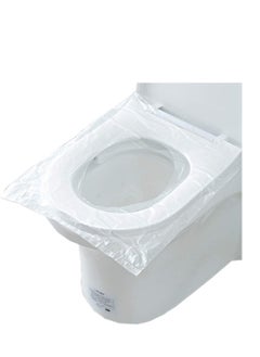 اشتري 15-Piece Disposable Toilet Seat Cover Set Clear في مصر