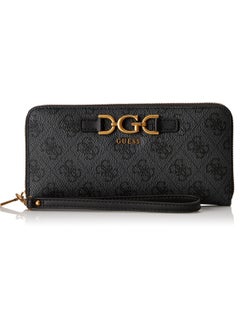 Buy Dagan 4G Logo Large Capacity Medium Long Wallet Black Print in Saudi Arabia