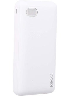 Buy Recci RPJ-20000 Wired Power Bank, 20000mAh - White in Egypt