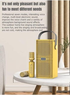 اشتري YS 218 Portable Wireless Bluetooth Karaoke Speaker Stereo Bass Dual Microphone في الامارات