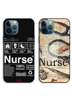 اشتري Two Cases For Apple iPhone 12 Pro Max Protective Covers Nurse في السعودية