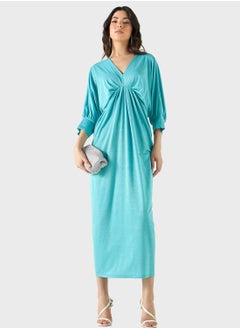 اشتري V-Neck Puff Sleeve Dress في السعودية