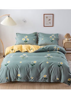 Buy 4-Piece Bed Set Soft Cotton Quilt Set Comforter Cover 150x200 cm in Saudi Arabia
