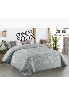 اشتري Cloud blanket, one layer, laser engraving - Spanish design - size 220*240 cm - material 85% acrylic, 15% polyester في مصر