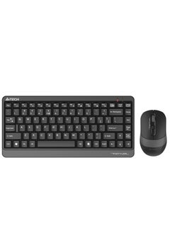 Buy Fstyler 2.4G Wireless Keyboard Mouse Combo FG1110, Consistent Wireless Stability, Water Splash Resistance, Multimedia Hot Keys Access, Grey in UAE