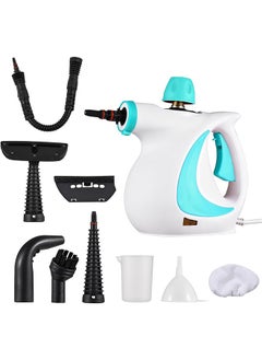 Buy Handheld Steam Cleaner, Pressurized Multi-Purpose Steam Cleaner Fast Heating Time with Safety Lock and 9 Accessory, Chemical Free All Natural Steam Cleaner for Home, Upholstery, Car, Floor and Tile in Saudi Arabia