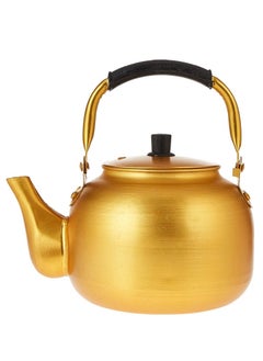 Buy Gold Kettle 15 Litre | Stove Top Tea Kettle | Yellow Karak Kettle | Aluminium Coffee Pot Ideal for Home Office and Camping in UAE