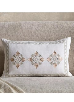 اشتري Petra Open View Embroidered Filled Cushion - 30x50 cm في السعودية