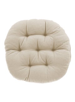 Buy Square Soft Velvet Decorative Cushion Attractive Colors - Ivory in Saudi Arabia