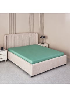 اشتري Derby Solid Microfiber Double Fitted Sheet 200 x 25 x 140 cm في السعودية