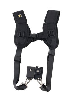 Buy Dual Shoulder Neck Strap For DSLR/SLR Camera Black in Saudi Arabia