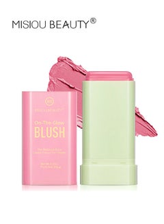 Buy On The Glow Blush,The Moisture Stick Cream Colour For Cheeks,Highlighting ​Color Silky Powder Blusher Stick Natural Glow Silly Blusher Light and Soft Feeling The Apply On Your Face（#01） in UAE