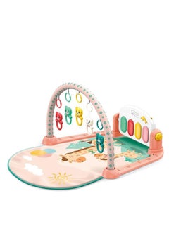 اشتري Baybee Pedal Piano Baby Play Gym Mat for Babies Activity Playgym for Baby with 5 Hanging Toys  Rotatable Piano Baby Bedding Set Crawling mats for floor Baby Play Gym Mat for Babies في الامارات