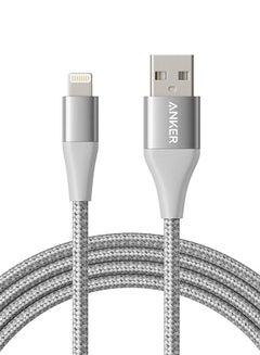 اشتري Powerline+ II USB Cable (3ft) MFi Certified for iPhone 11/11 Pro/11 Pro Max/Xs/XS Max/XR/X / 8/8 Plus / 7/7 Plus / 6/6 Plus / 5 / 5S Silver/white في السعودية