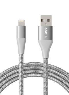 Buy Powerline+ II USB Cable (3ft) MFi Certified for iPhone 11/11 Pro/11 Pro Max/Xs/XS Max/XR/X / 8/8 Plus / 7/7 Plus / 6/6 Plus / 5 / 5S Silver/white in Saudi Arabia