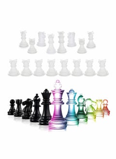 Buy Chess Mold,16 Pcs 3D Silicone Chess Resin Mold Set, Chess Crystal Epoxy Casting Molds for DIY Crafts Making, Birthday Gift, Family Party, Family Board Games and Outdoor Games in Saudi Arabia