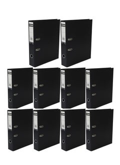 اشتري 10-Piece Office Box File Broad Black في الامارات