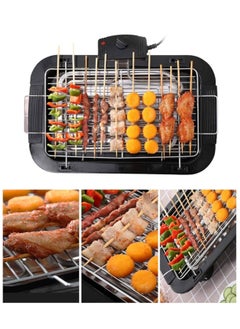 Buy Electric Barbeque Grill 2000W Tandoori Maker Indoor and Outdoor Grill, Non Stick, with 5 Temperature Adjustments, Portable Electric Grill, Non-Slip Feet in UAE