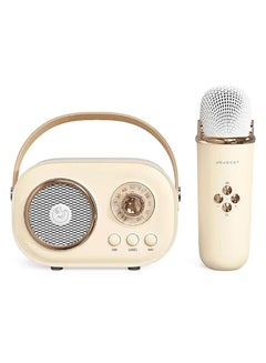 Buy Bluetooth mini speaker with microphone for kids yellow in Saudi Arabia