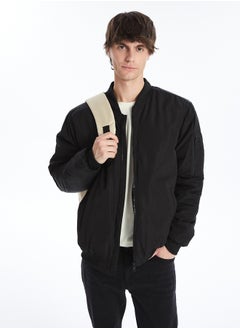 Buy Standard Fit College Neck Men's Bomber Coat in Egypt