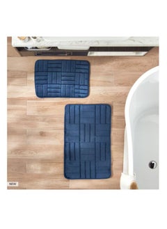 Buy Stripe Bath Mat - Set of 2. in Saudi Arabia