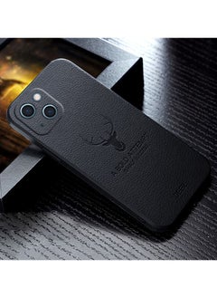 Buy Antler leather Soft Shell Case for iPhone 13 Black in Saudi Arabia