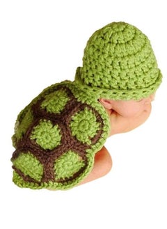 Buy Newborn Baby Photo Prop, Boy Girl Clothes Knitted Crochet Photography Prop Cute Handmade Turtle Costume Unisex Set Newborn Crochet Photoshoot Outfits Accessory for Baby Boys Girls 0-6 Months in Saudi Arabia