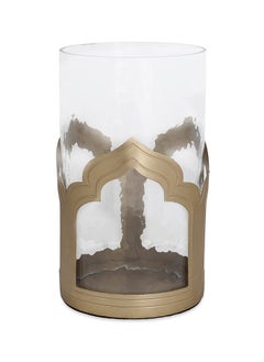 Buy Arch Lantern, Gold & Clear - 12x20 cm in UAE