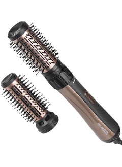 اشتري Professional Salon Curler Comb Straight hair comb Brush Electric Hot Air Brush One Step Hair Dryer and Styler Roller set , EN-745 في مصر