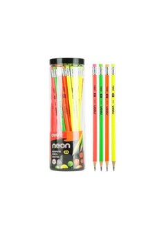 Buy Graphite Neon 2B Pencil With Eraser Box 50 Pcs in Egypt