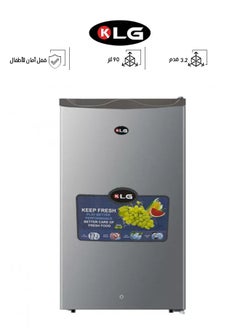 Buy Single Door Refrigerator - 3.2 Feet - 90 Liters - Steel - Silver - KLG-DR100 in Saudi Arabia