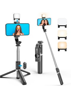 اشتري Portable 41 Inch Selfie Stick Phone Tripod with Wireless Remote Extendable Tripod Stand 360 Rotation Compatible with iPhone 15 14 13 12 11 pro Xs Max Xr X 8 7 6 Plus, Android Samsung Smartphone في الامارات