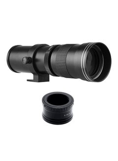 اشتري Camera MF Super Telephoto Zoom Lens F/8.3-16 420-800mm T2 Mount with M-mount Adapter Ring 1/4 Thread Replacement for Canon M M2 M3 M5 M6 Mark II M10 M50 M100 M200 Cameras في السعودية