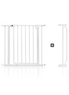 Buy Baby Safe - Metal Safety Gate w/t 10cm Extension - White in UAE