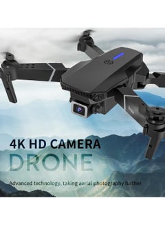 اشتري E88 Pro Drone with 4K Camera WiFi FPV 1080P HD Dual Foldable RC Drone Altitude Hold Headless Mode Visual Positioning Auto Return App Control Multicolor Single Battery في الامارات