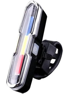 Buy Bicycle USB Rechargeable Tail Light Police Light Type 3 Colors (Red,Blue,White) in UAE