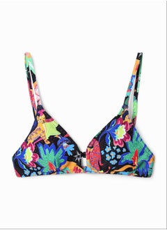 Buy Jungle design triangle bikini top in Egypt