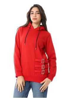 Buy Women Plain Closed Hoodie With Accessories in Egypt