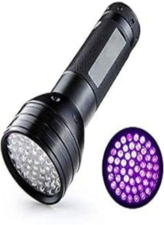 اشتري Ultra Violet Torch Light Lamp Blacklight Detector for Dog Urine Pet Stains and Bed Bug Uv Led Flashlight 51 Leds 395nm في مصر