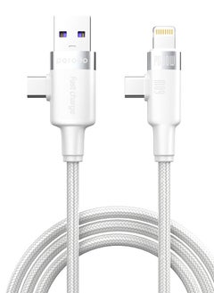 Buy Porodo Braided 60W USB-AType C to CC-L Fast Charging Cable 1m in UAE