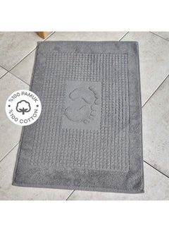 Buy Karaca Home Fable Anthracite Cotton Foot Towel 50X70 Cm in UAE