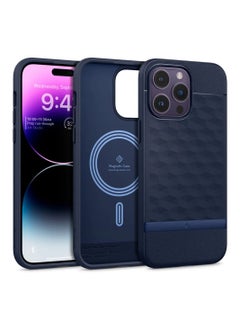 Buy Parallax Mag Case [Built-in Magnet] Designed for Magsafe Compatible with iPhone 14 Pro Case 5G (2022) - Midnight Blue in UAE