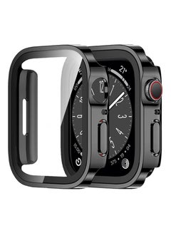 Buy BSNL 1 Piece Waterproof Smartwatch Screen Protector Cover Case Sensitive Touch Tempered Glass Full Screen Protector for Apple Watch Series 7 8 45mm Black in UAE