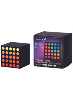 Buy Yeelight Cube Smart Lamp Matrix Extension Black | Free Build and Design | PC Screen and Game Sync | Dynamic Lightning | ARGB Multicolor | Music Sync | Desktop Control in UAE