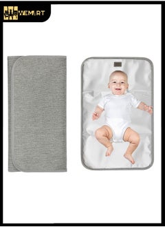 Buy Waterproof Baby Diaper Replacement Pad - Reusable Waterproof Baby Diaper Replacement Pad Suitable for Home or Travel Soft and Safe Gray in Saudi Arabia