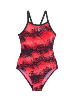 Buy V-Cut Swimsuit For Girls (Red/Black,XL) in Saudi Arabia