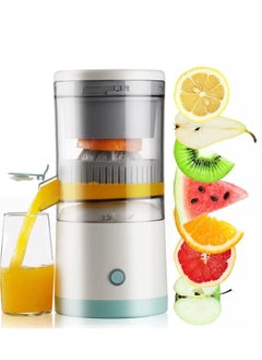 اشتري Small Electric Citrus Juicer, Multifunctional Travel Picnic Wireless Fruit Juicer, USB Charging Electric Juicer 95% High Juice Yield, for Orange, Citrus, Apple, Grapefruit and Pear في الامارات