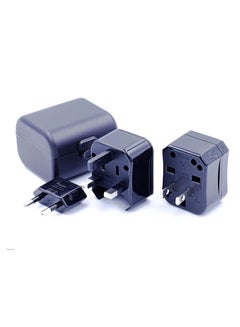Buy Universal International Power Adapter Travel Plug – USA/UK/EU/AU All In One Power Outlet in UAE